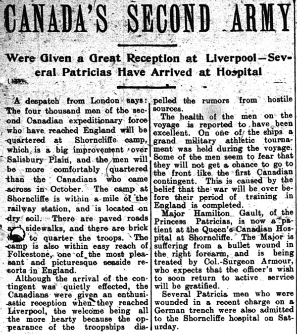 4 Canada's Second Army - Mar 11 1915
